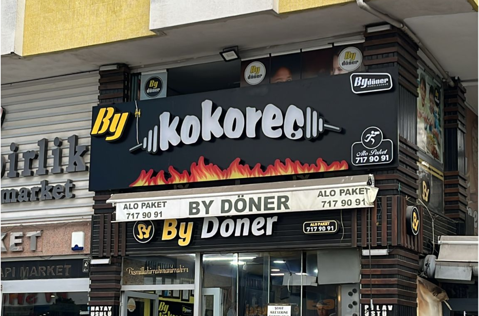 By Kokoreç Animasyon Kutu Harf Tabela